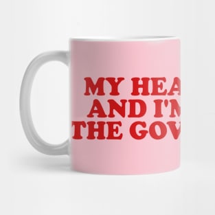 My Head Hurts and I'm Mad at the Government Funny Meme Mug